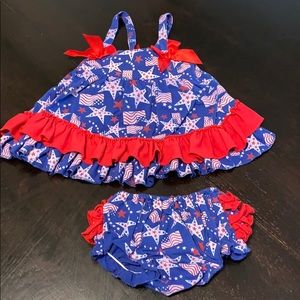 4th of July outfit with open back